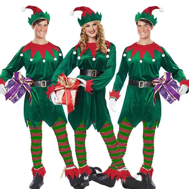 Elf Costume Christmas - Set di costumi da elfo verde