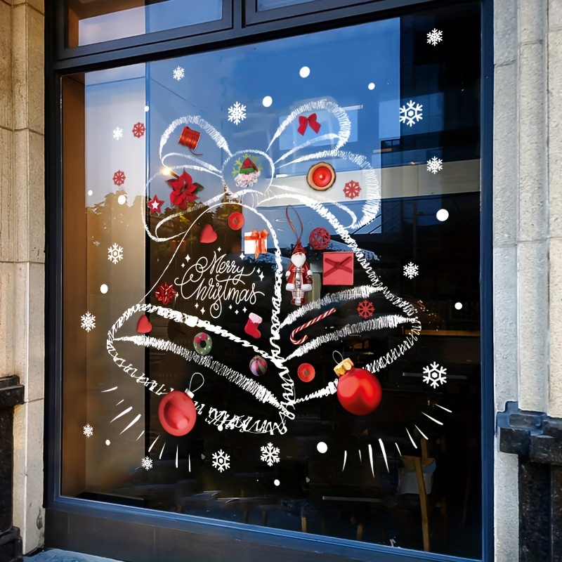 Snowflake Window Decal - Adesivi Natalizi con Fiocchi di Neve,