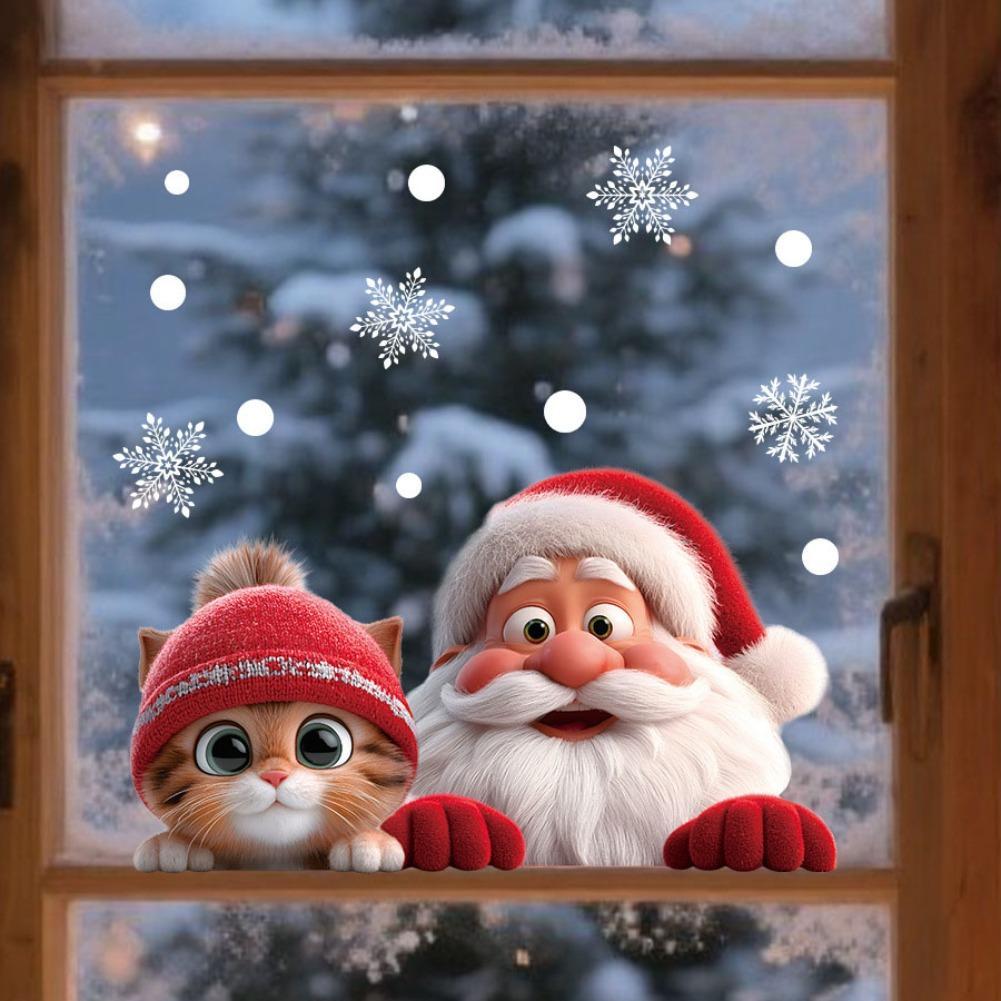 Snowflake Window Decal - 2 pezzi di adesivi per finestre