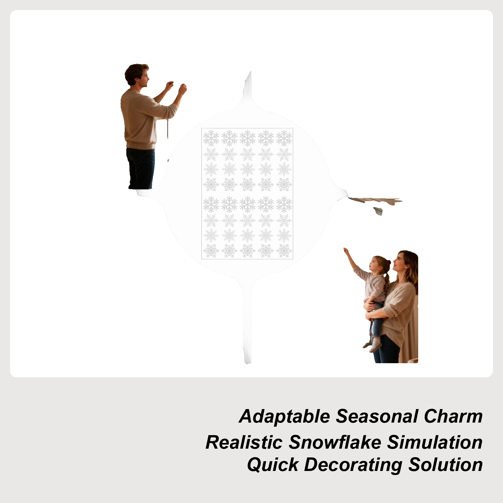 Snowflake Window Decal - Fiocco di neve per finestre, decorazione