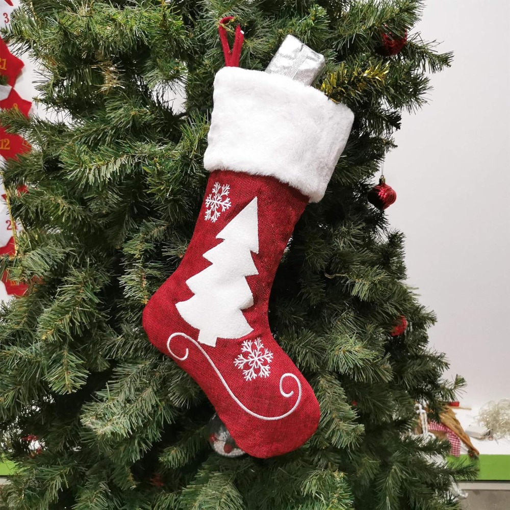 2-4 Calze di Natale in Tela di - Christmas Stocking Hanging recensione e prezzo