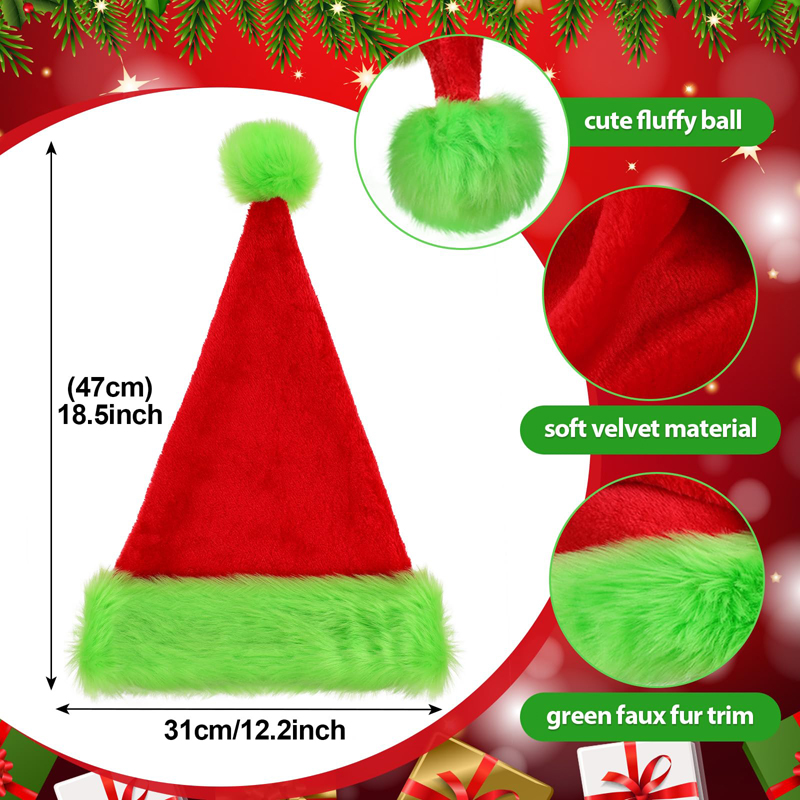 1 pezzo, cappello da Babbo Nat - Santa Hat Plush recensione e prezzo