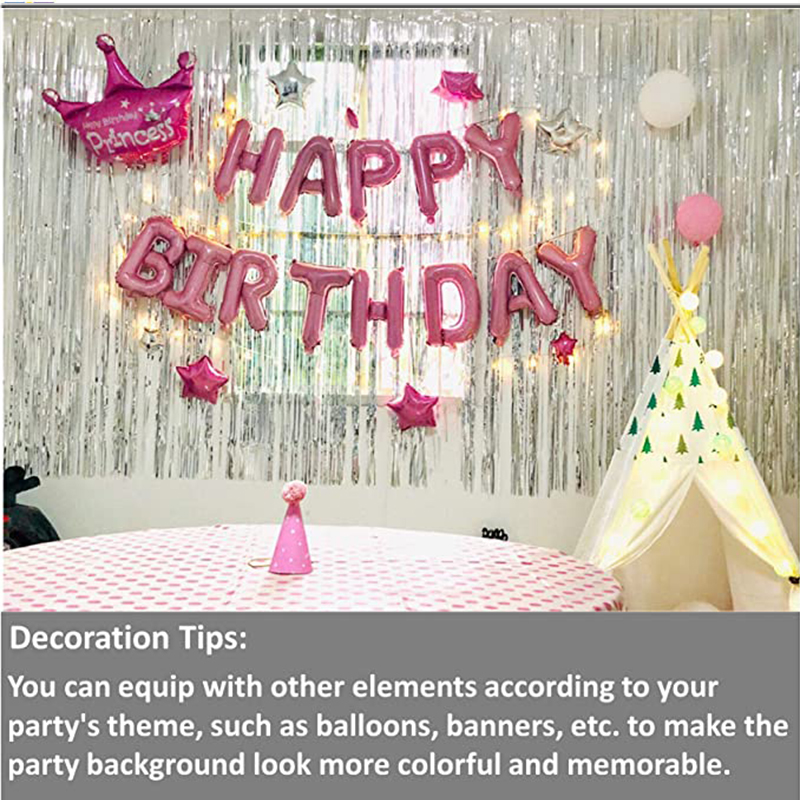 Tende a Frange in Lamina Metal - Tinsel Garland Decoration recensione e prezzo