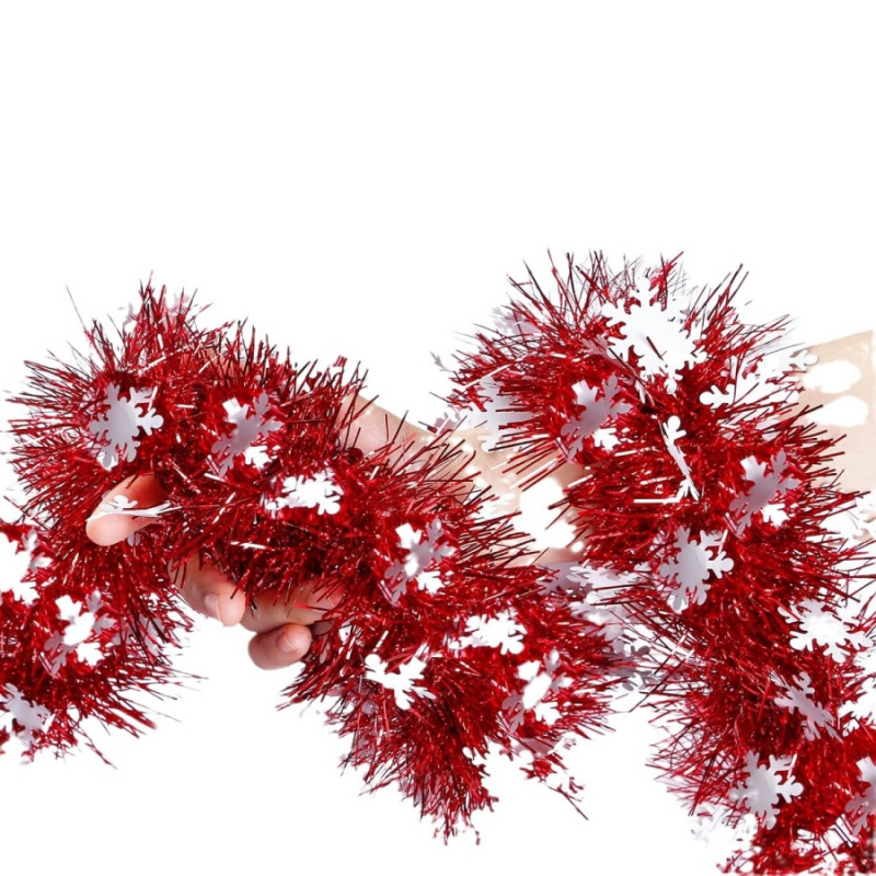 1pc Natale Tinsel Fiocco di ne - Tinsel Garland Decoration recensione e prezzo
