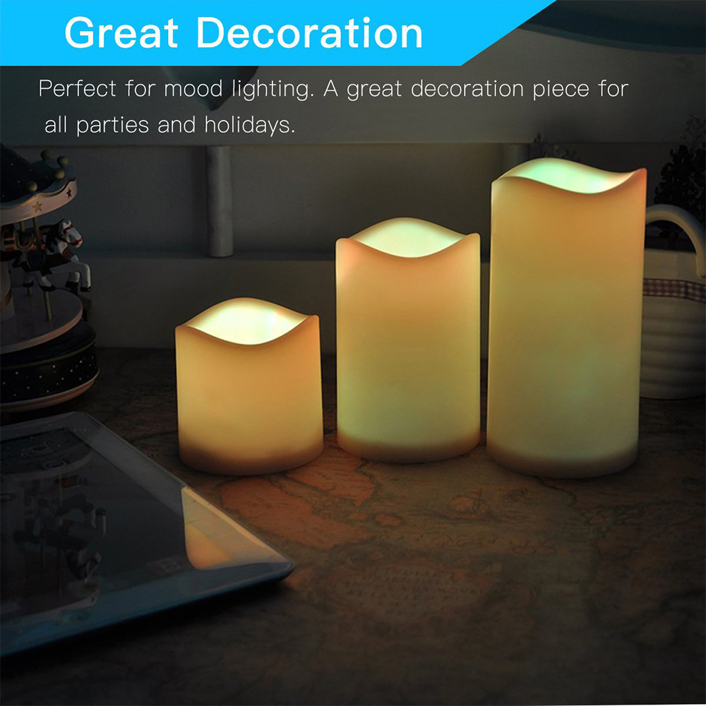 Set di 3 Candele LED Senza Fia - Holiday Candle Set recensione e prezzo