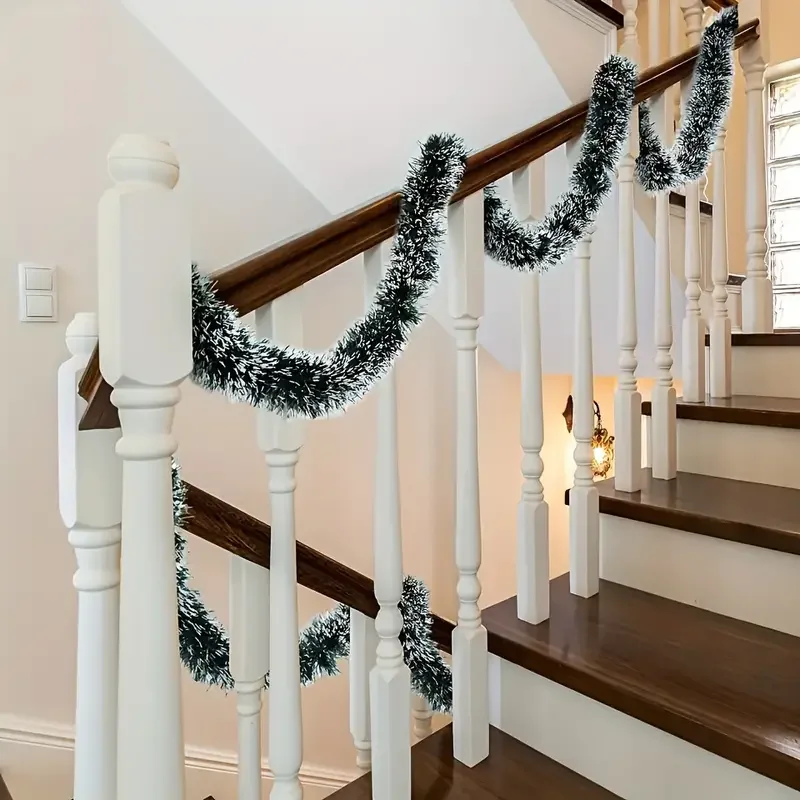 Ghirlanda Natalizia Verde e Bi - Tinsel Garland Decoration recensione e prezzo
