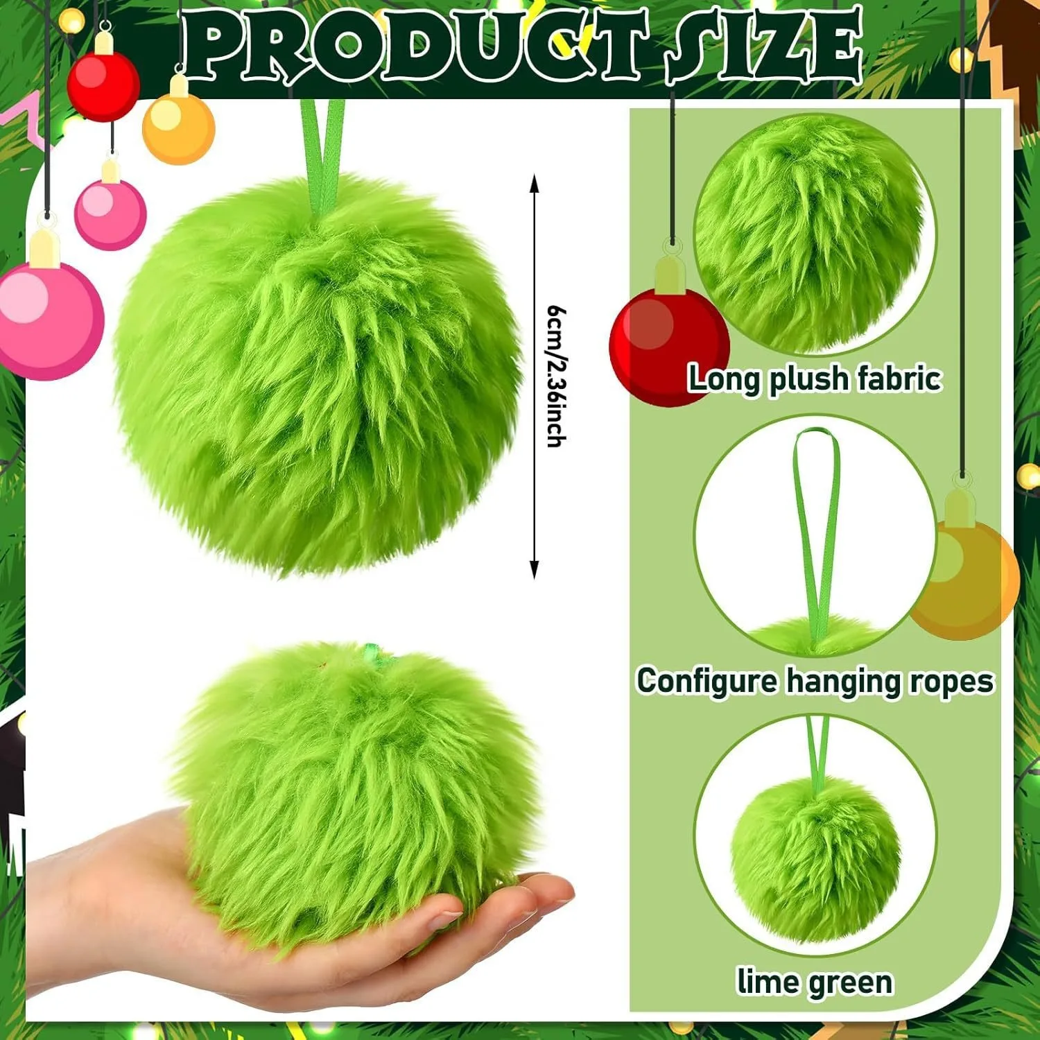 Natale verde lungo palla di pe - Santa Hat Plush recensione e prezzo