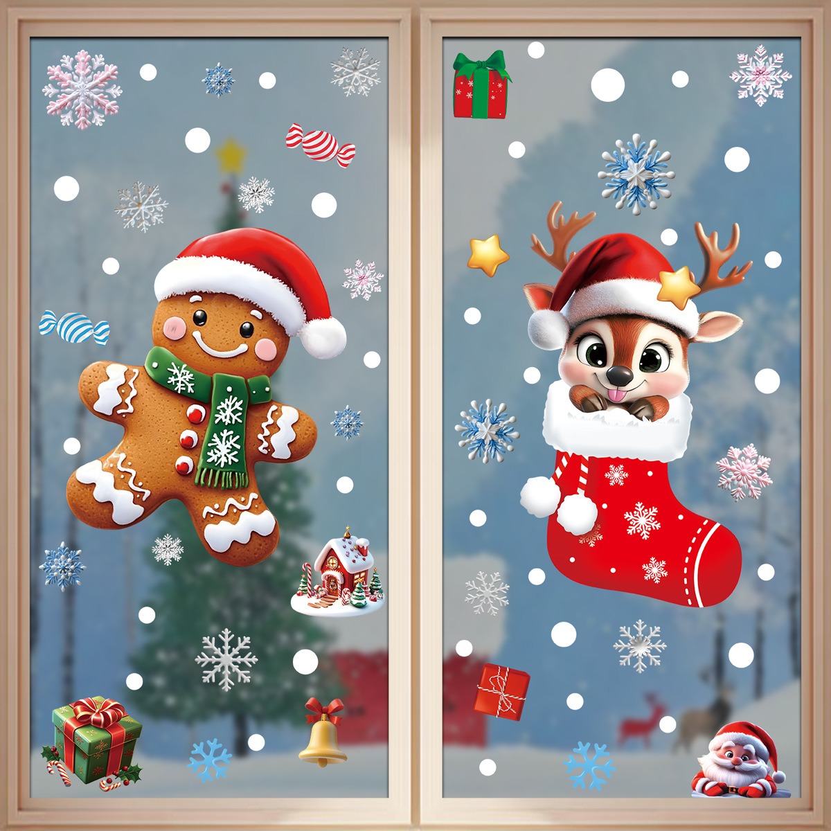 Adesivi per finestre di Natale - Snowflake Window Decal recensione e prezzo