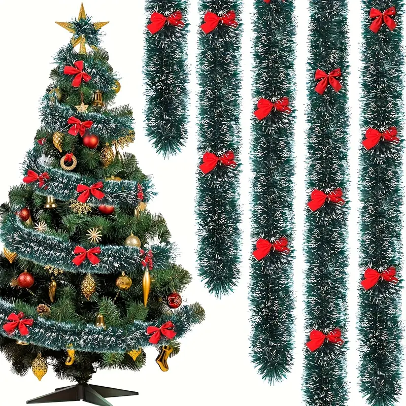 Fiocco di Natale Nastri per or - Tinsel Garland Decoration recensione e prezzo