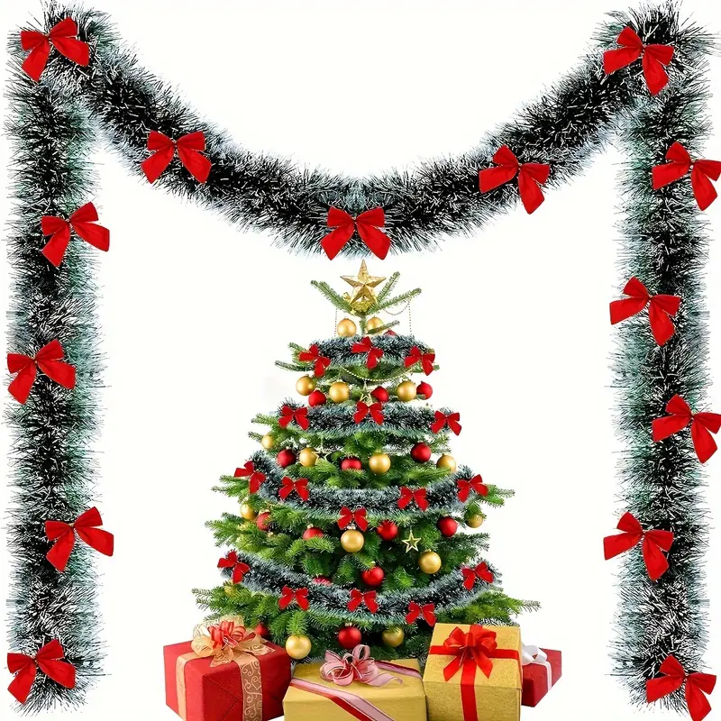 Fiocco di Natale Nastri per or - Tinsel Garland Decoration recensione e prezzo