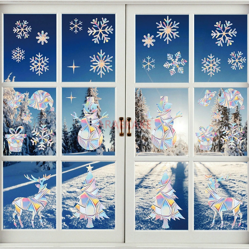 2 set di adesivi elettrostatic - Snowflake Window Decal recensione e prezzo