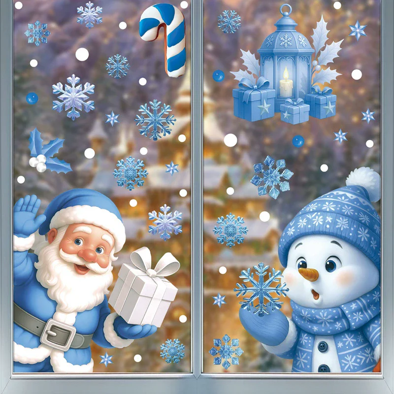 Adesivi Statici Natalizi in PV - Snowflake Window Decal recensione e prezzo