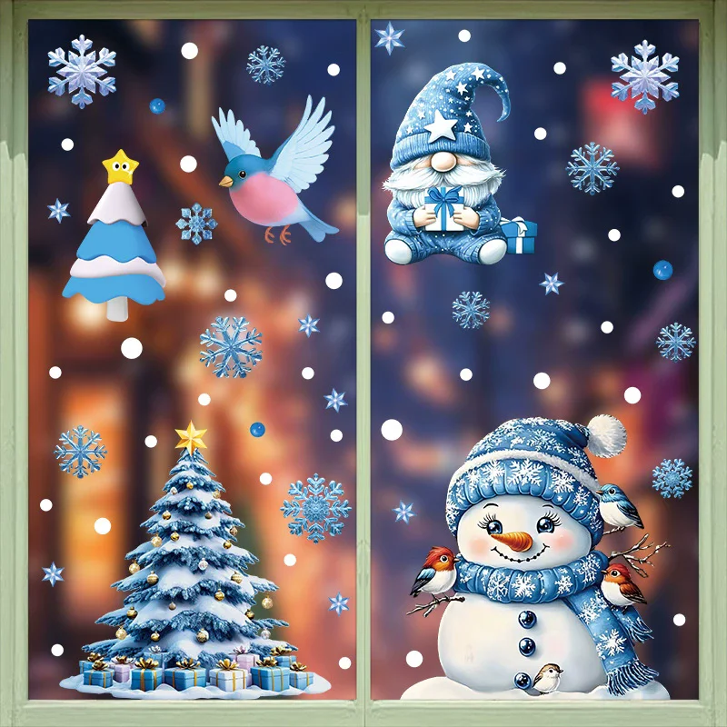 Adesivi Statici Natalizi in PV - Snowflake Window Decal recensione e prezzo