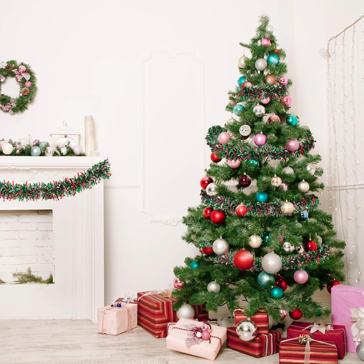 Ghirlanda Natalizia in Tinsel  - Tinsel Garland Decoration recensione e prezzo
