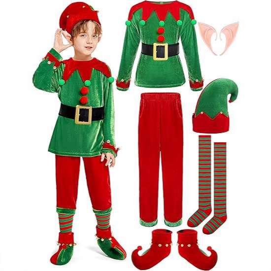 Set Costume da Elfo Natalizio  - Elf Costume Christmas recensione e prezzo