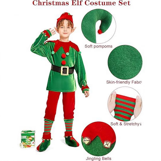 Set Costume da Elfo Natalizio  - Elf Costume Christmas recensione e prezzo
