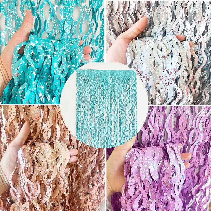 1X 2M Star Colorful Rain Tinse - Tinsel Garland Decoration recensione e prezzo