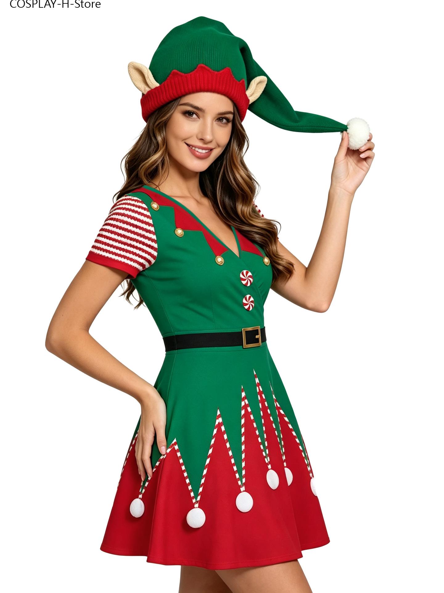 Abito da elfo natalizio da don - Elf Costume Christmas recensione e prezzo
