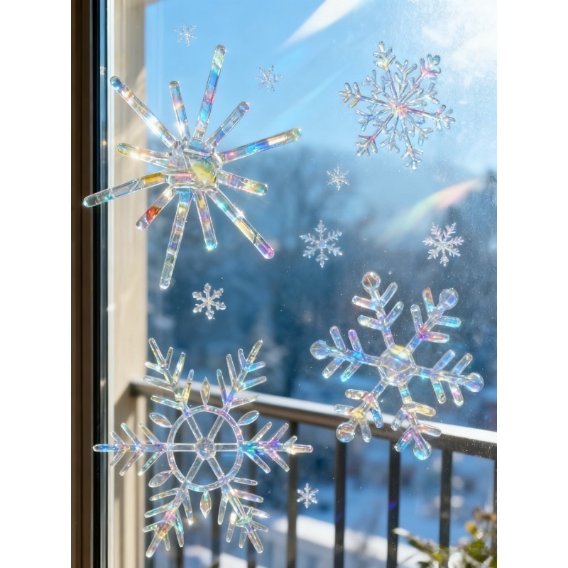 Decalcomanie per finestre elet - Snowflake Window Decal recensione e prezzo